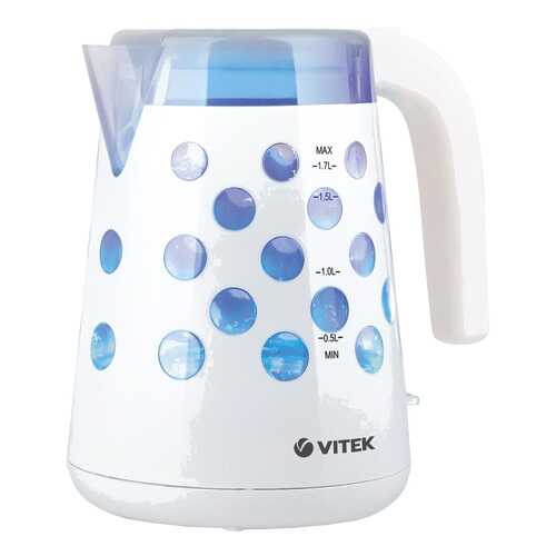 Чайник электрический Vitek VT-7048 W White/Blue в Медиа Маркт