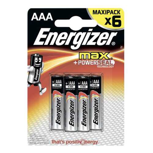 Батарейка Energizer MAX AAA-LR03 6 шт в Медиа Маркт