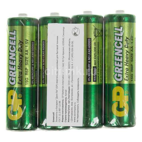 Батарейка GP Greencell AA R06-4BL 15G-2CR4 4 шт в Медиа Маркт