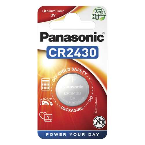 Батарейка Panasonic CR-2430EL/1B 1 шт в Медиа Маркт