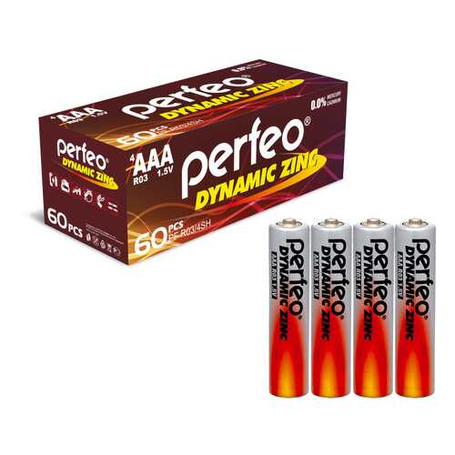 Батарейка Perfeo R03/4SH Dynamic Zinc 60 шт в Медиа Маркт