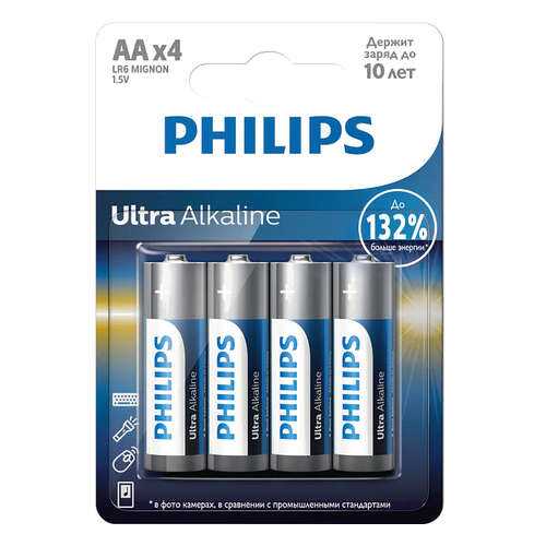 Батарейка Philips LR6E4B/51 Ultra 4 шт в Медиа Маркт