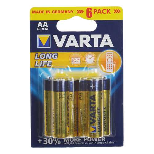 Батарейка VARTA LONGLIFE 4106 6 шт в Медиа Маркт