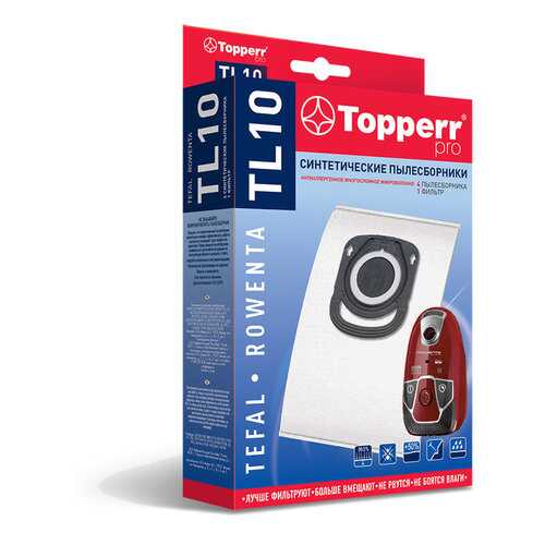 Мешки Topperr TL10 для пылесосов Tefal, Rowenta 4 шт в Медиа Маркт