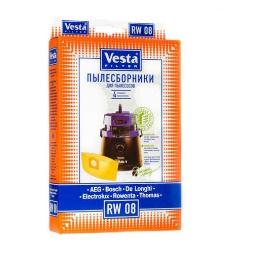 Пылесборник Vesta filter RW 08 4шт в Медиа Маркт