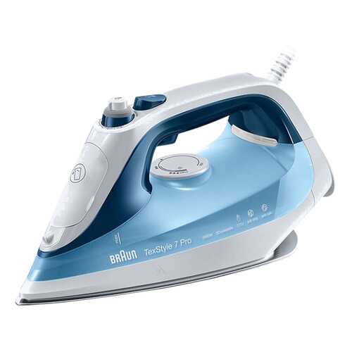 Утюг Braun TexStyle 7 SI 7062 White/Blue в Медиа Маркт