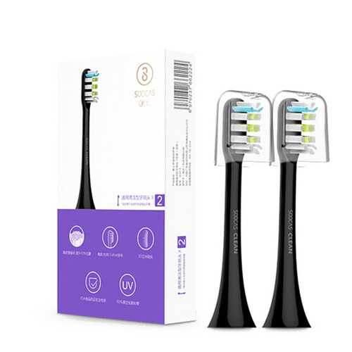 Насадка для зубной щетки Soocas Electric Sonic Toothbrush X1 / X3 Black 2 шт в Медиа Маркт